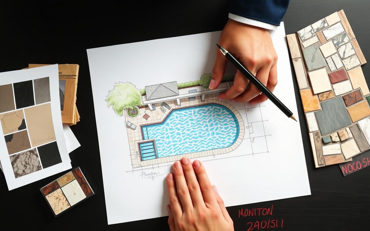 Should I build the pool first or design the whole backyard first?